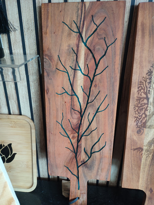 Planche à découper motif branche arbre